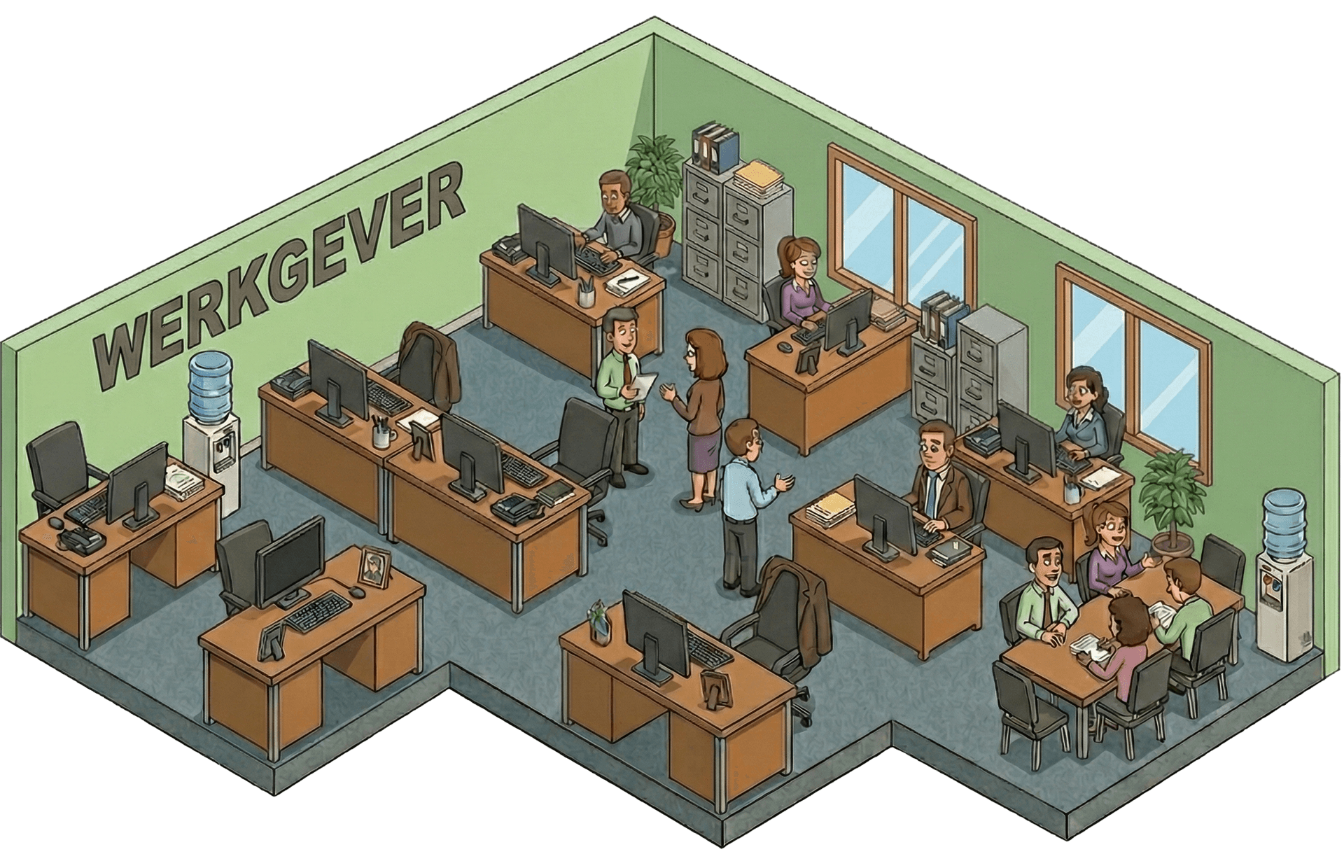 De werkgever meldt het verzuim bij de arbodienst.